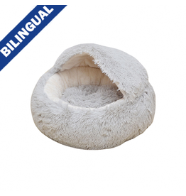 Petpals Group Petpals Lit Modern Igloo Shag Fur with Hood chat