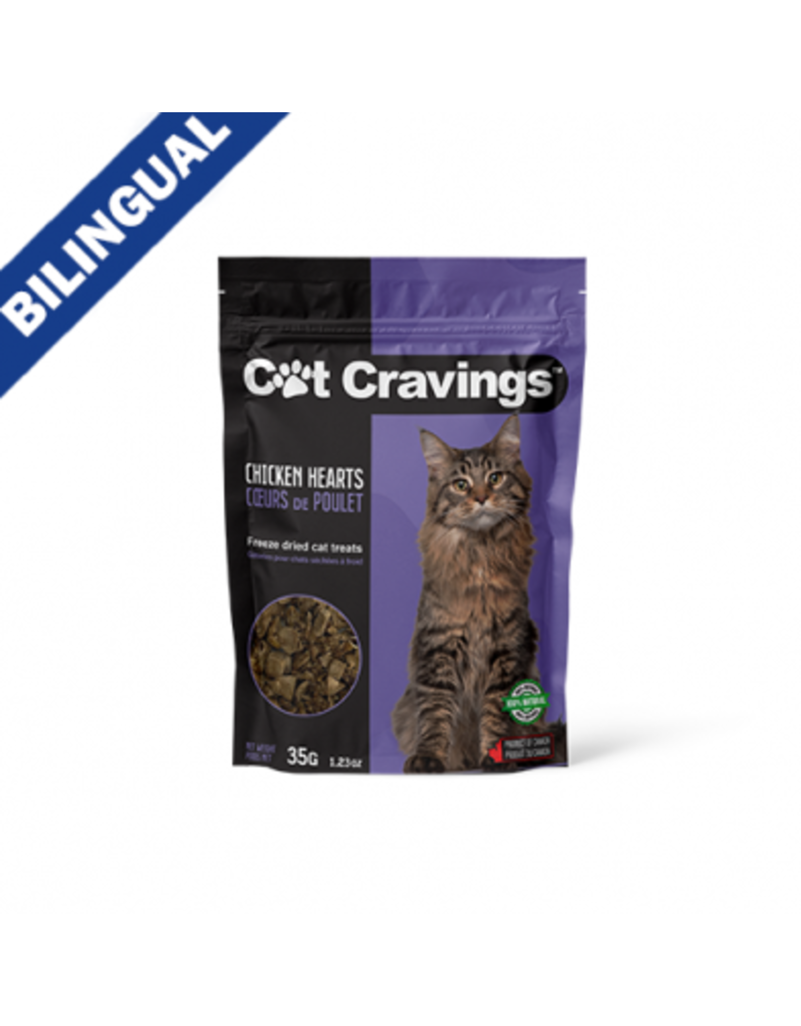 Dog Bites Cat Cravings Gâteries Coeur de Poulet déshydraté 35g