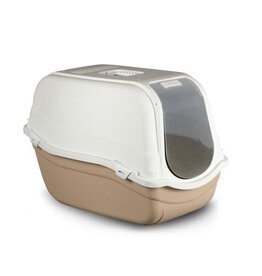 Bermago Bergamo bac à litière dome romeo Maxi eco beige et creme