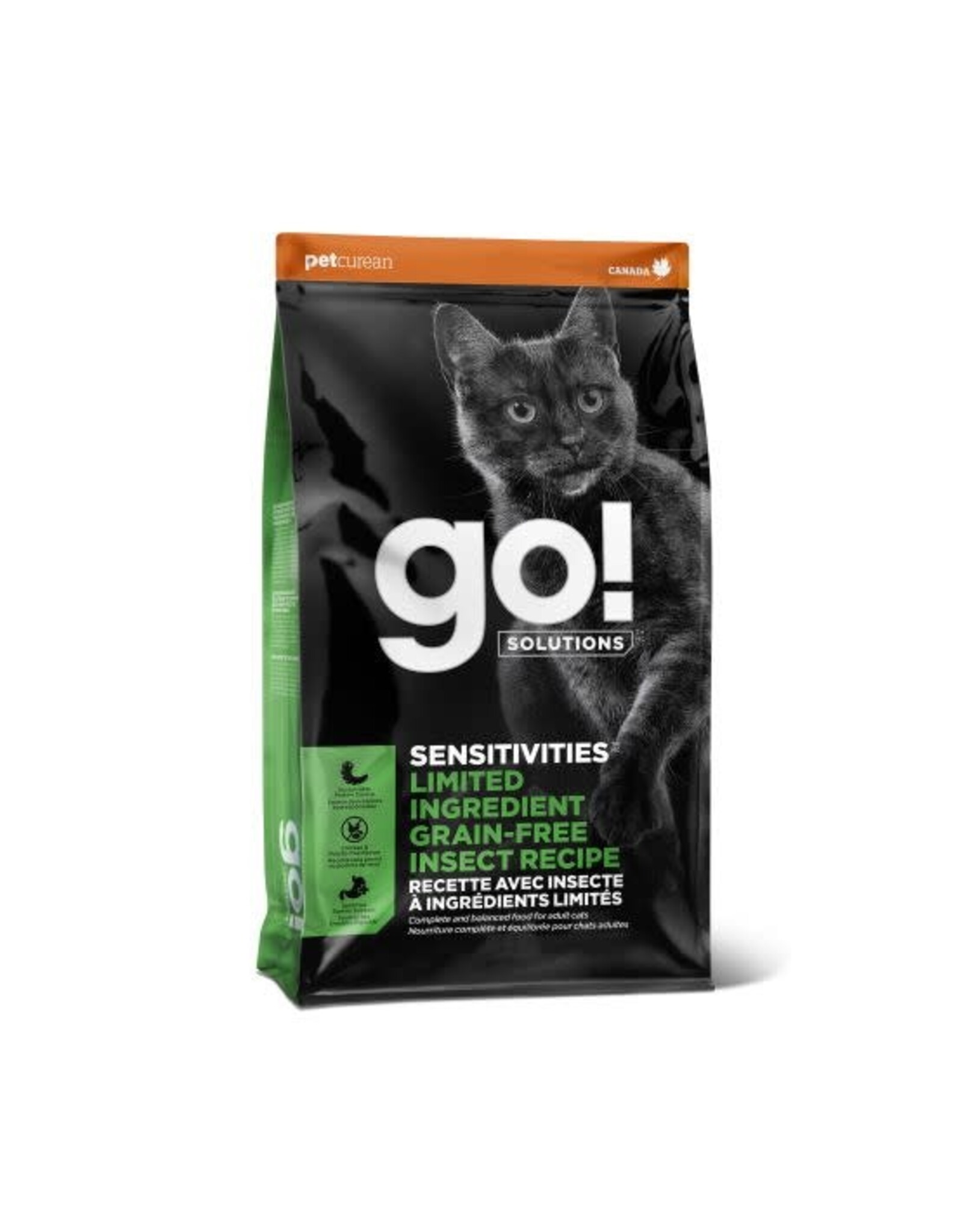 Petcurean Go! Sensitivities LID S.G. Insecte (Chat)