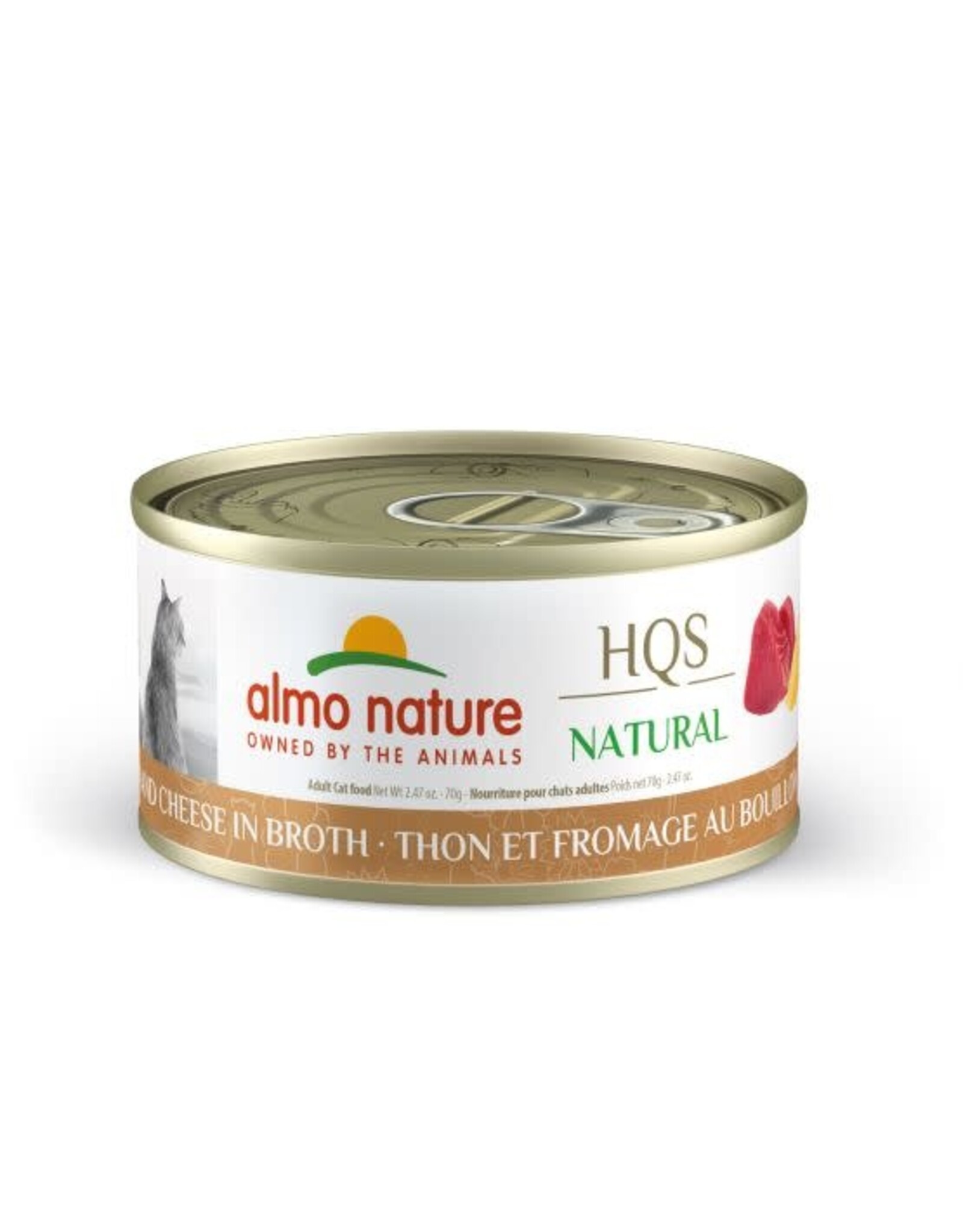 Almo Nature Almo Nature HQS N. Thon et Fromage en bouillon 70g