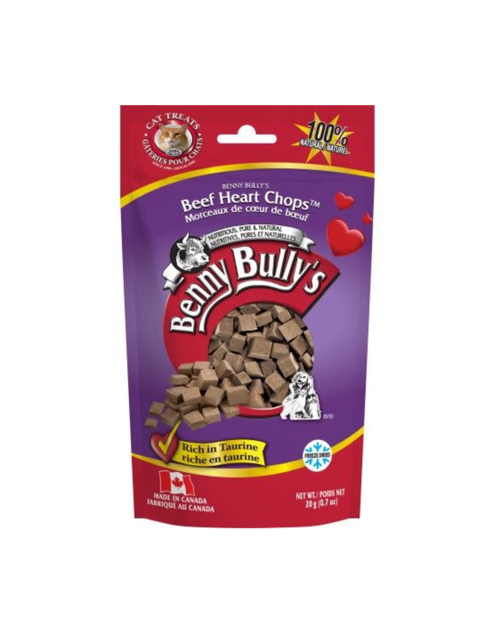 Benny Bully's Benny Bully's Gâteries Coeur de Boeuf 20g