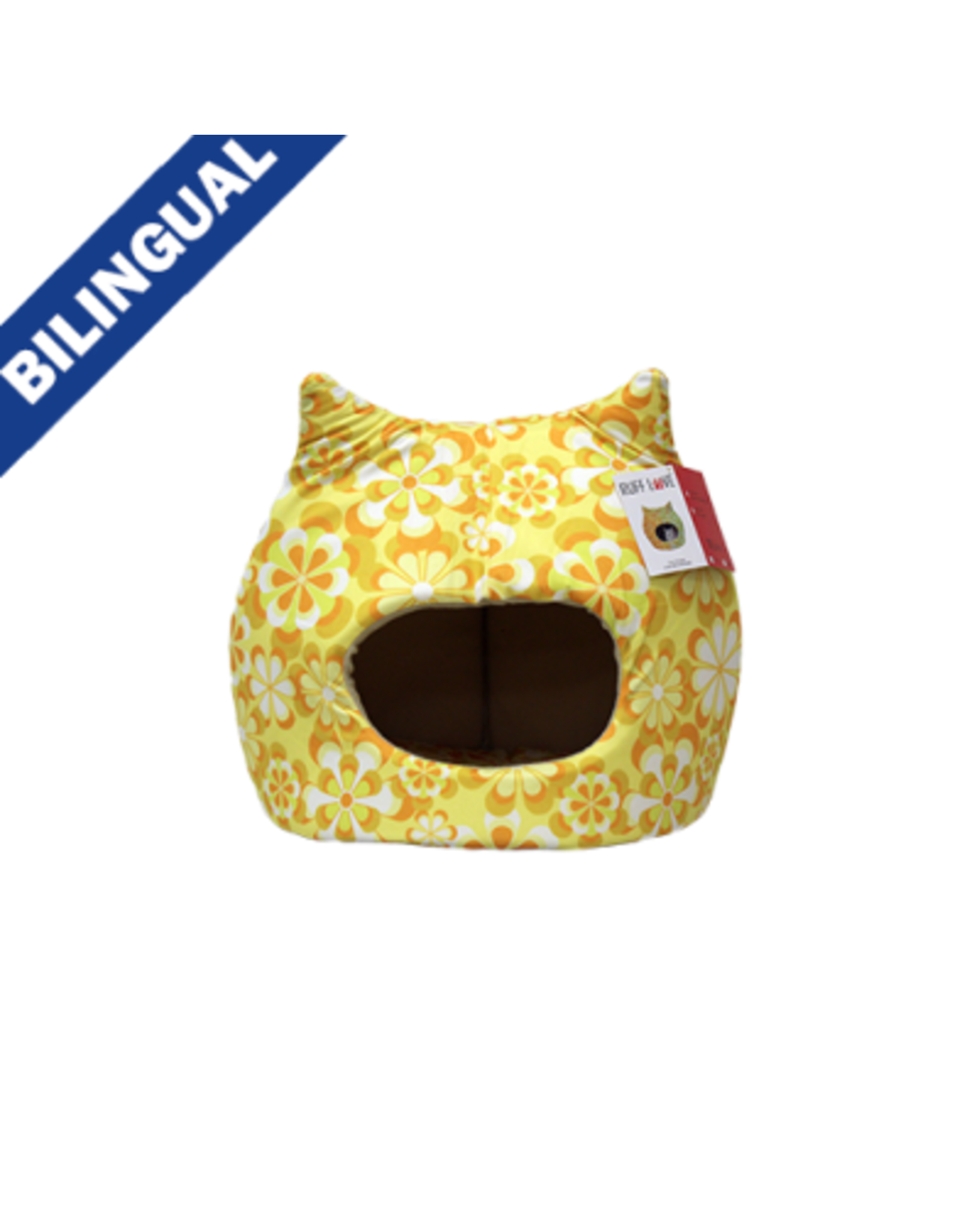 Ruff Love Ruff Love Lit chat floral 17x17''