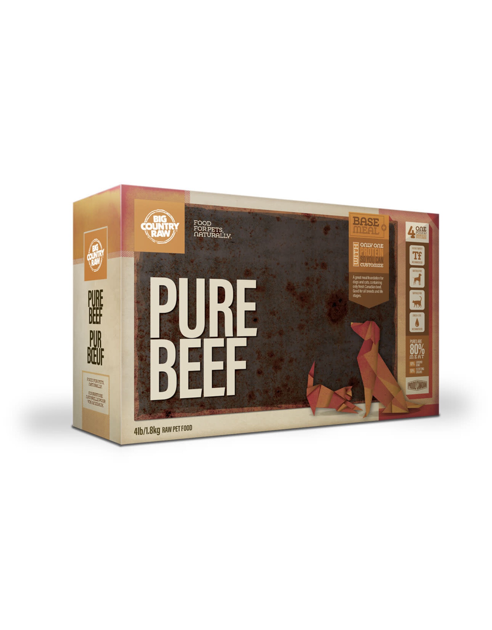 Big Country Raw Big Country Raw Pure Boeuf 4x1lb