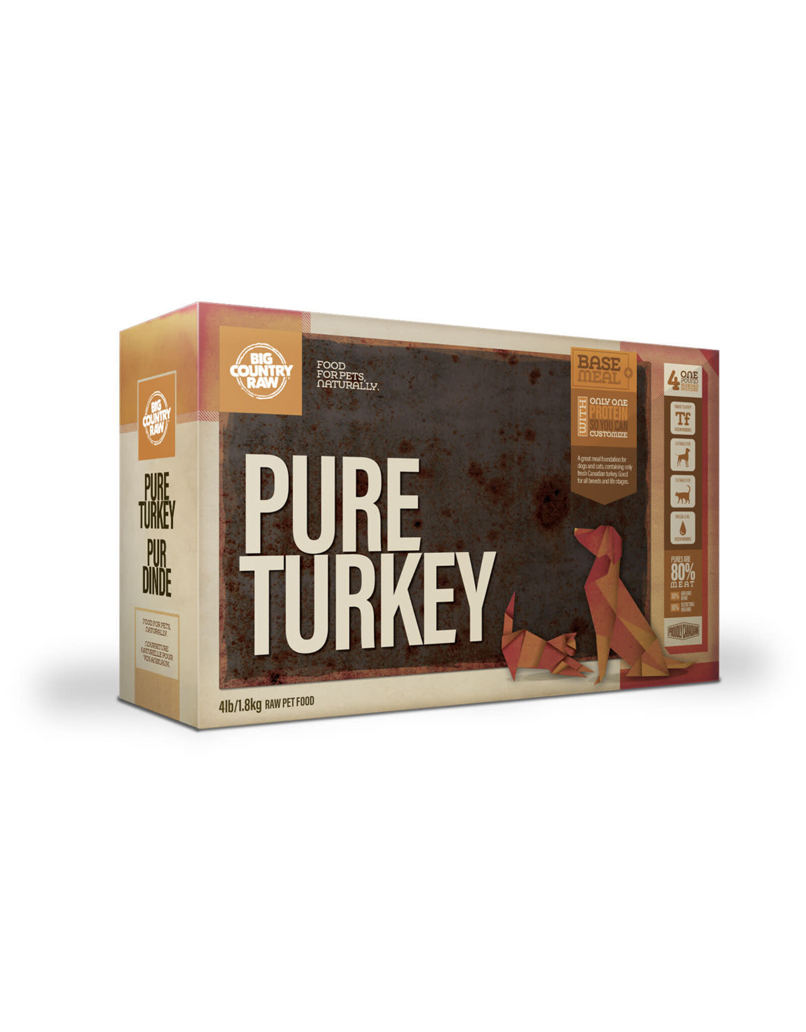 Big Country Raw Big Country Raw Pure Dinde 4x1lb