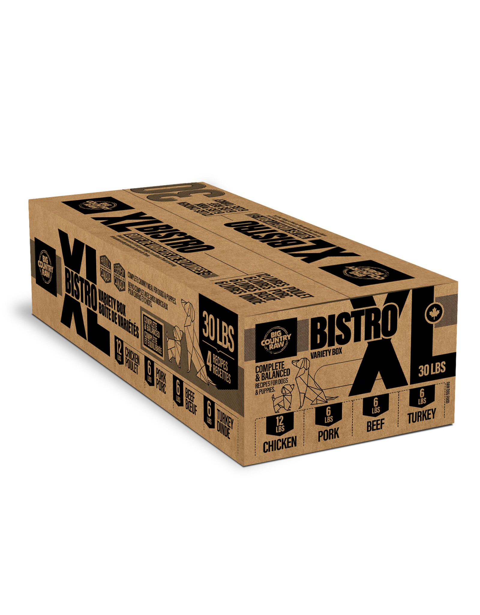 Big Country Raw Big Country Raw XL Bistro 30lbs