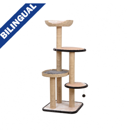 Petpals Group Petpals Arbre à chat Natural 4 niveaux