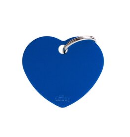 MyFamily MyFamily Médaille Basic Aluminium Coeur Bleu L