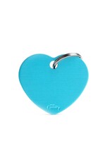 MyFamily MyFamily Médaille Basic Aluminium Coeur Bleu Pâle L