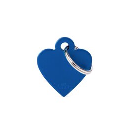 MyFamily MyFamily Médaille Basic Aluminium Coeur Bleu S
