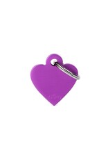 MyFamily MyFamily Médaille Basic Aluminium Coeur Mauve S