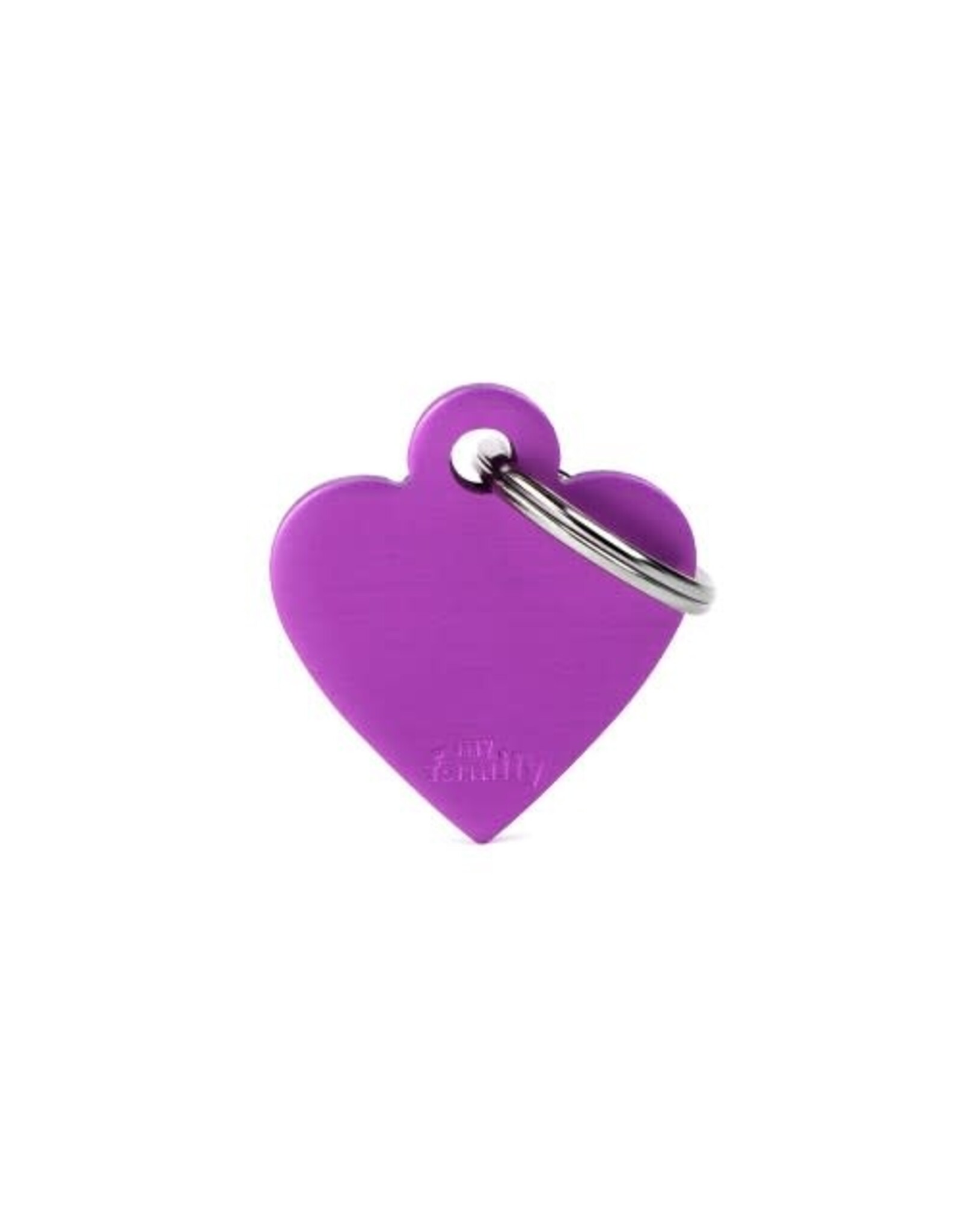 MyFamily MyFamily Médaille Basic Aluminium Coeur Mauve S
