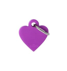 MyFamily MyFamily Médaille Basic Aluminium Coeur Mauve S
