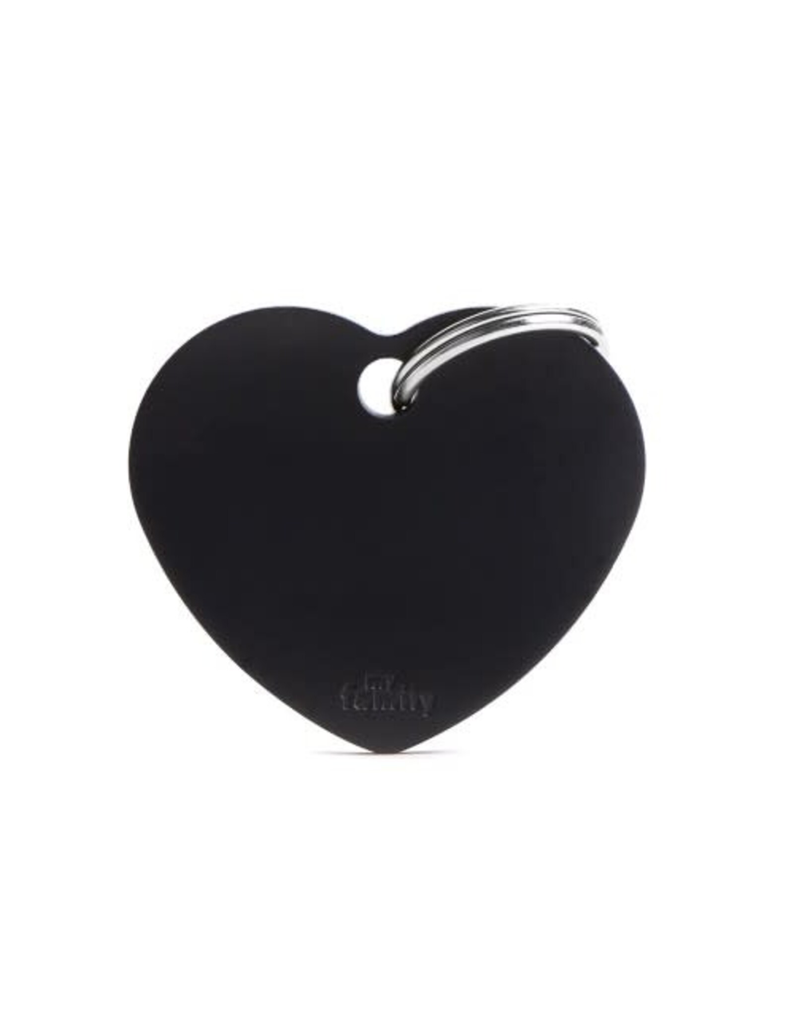 MyFamily MyFamily Médaille Basic Aluminium Coeur Noir L