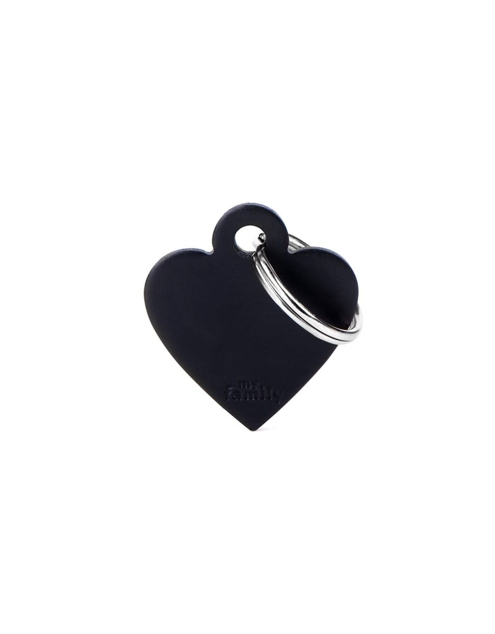 MyFamily MyFamily Médaille Basic Aluminium Coeur Noir S