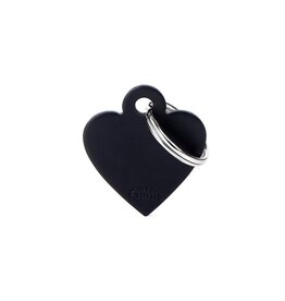 MyFamily MyFamily Médaille Basic Aluminium Coeur Noir S