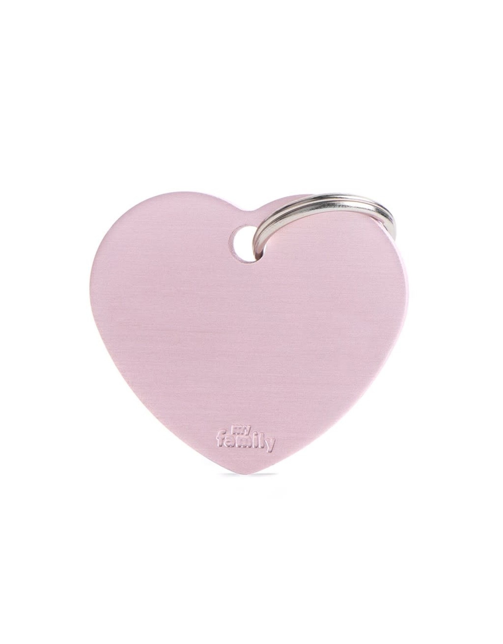 MyFamily MyFamily Médaille Basic Aluminium Coeur Rose L