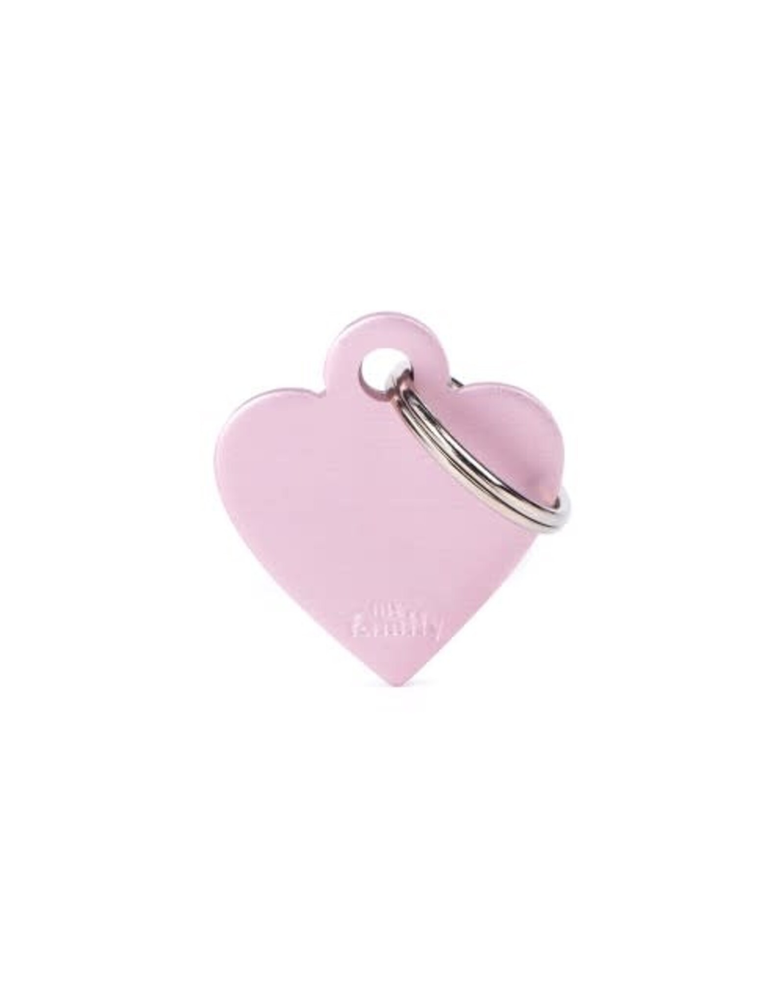 MyFamily MyFamily Médaille Basic Aluminium Coeur Rose S