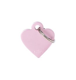 MyFamily MyFamily Médaille Basic Aluminium Coeur Rose S