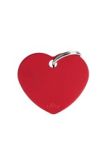 MyFamily MyFamily Médaille Basic Aluminium Coeur Rouge L