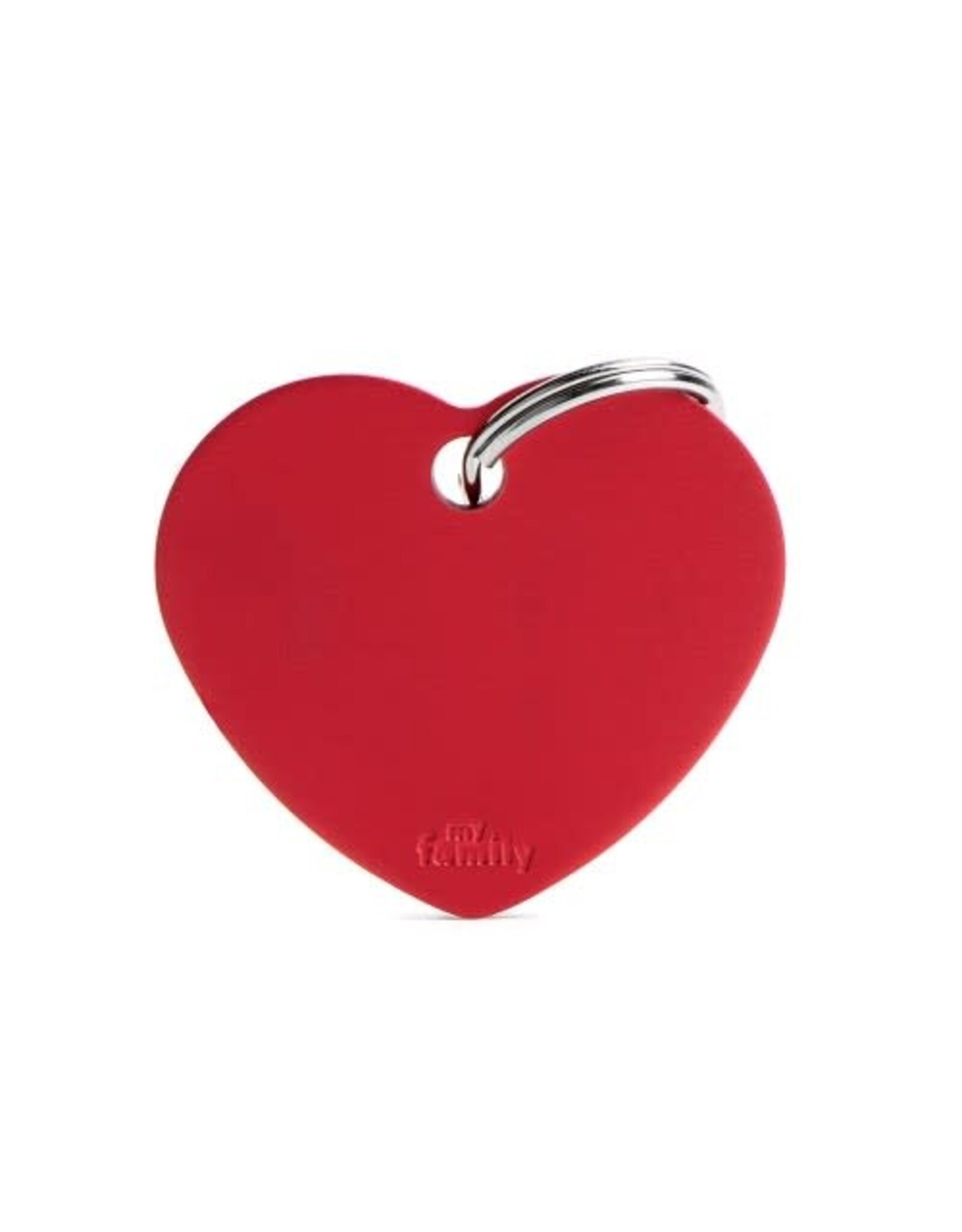 MyFamily MyFamily Médaille Basic Aluminium Coeur Rouge L