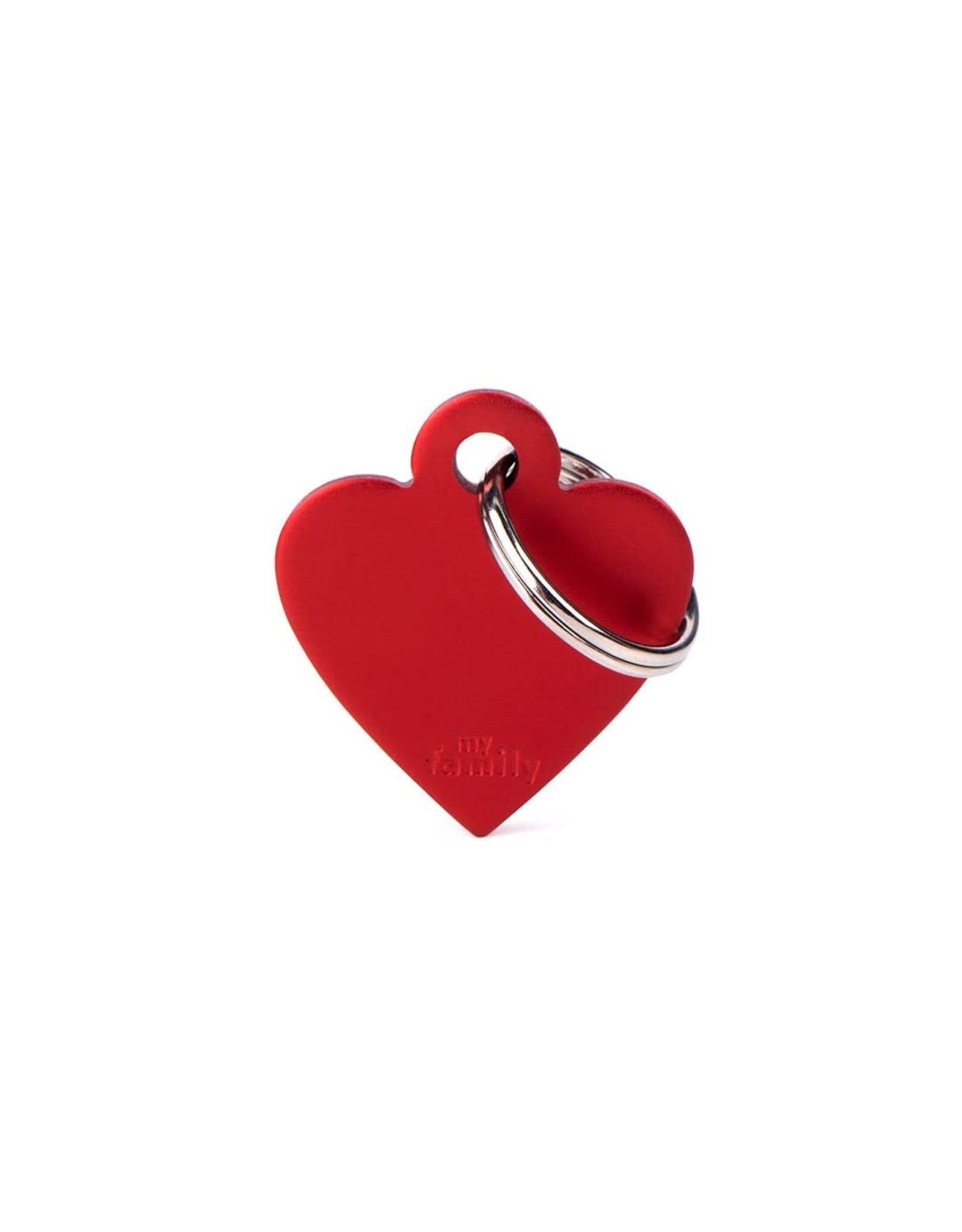 MyFamily MyFamily Médaille Basic Aluminium Coeur Rouge S