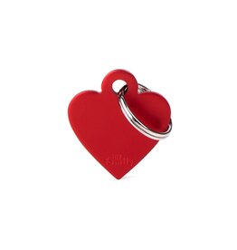 MyFamily MyFamily Médaille Basic Aluminium Coeur Rouge S