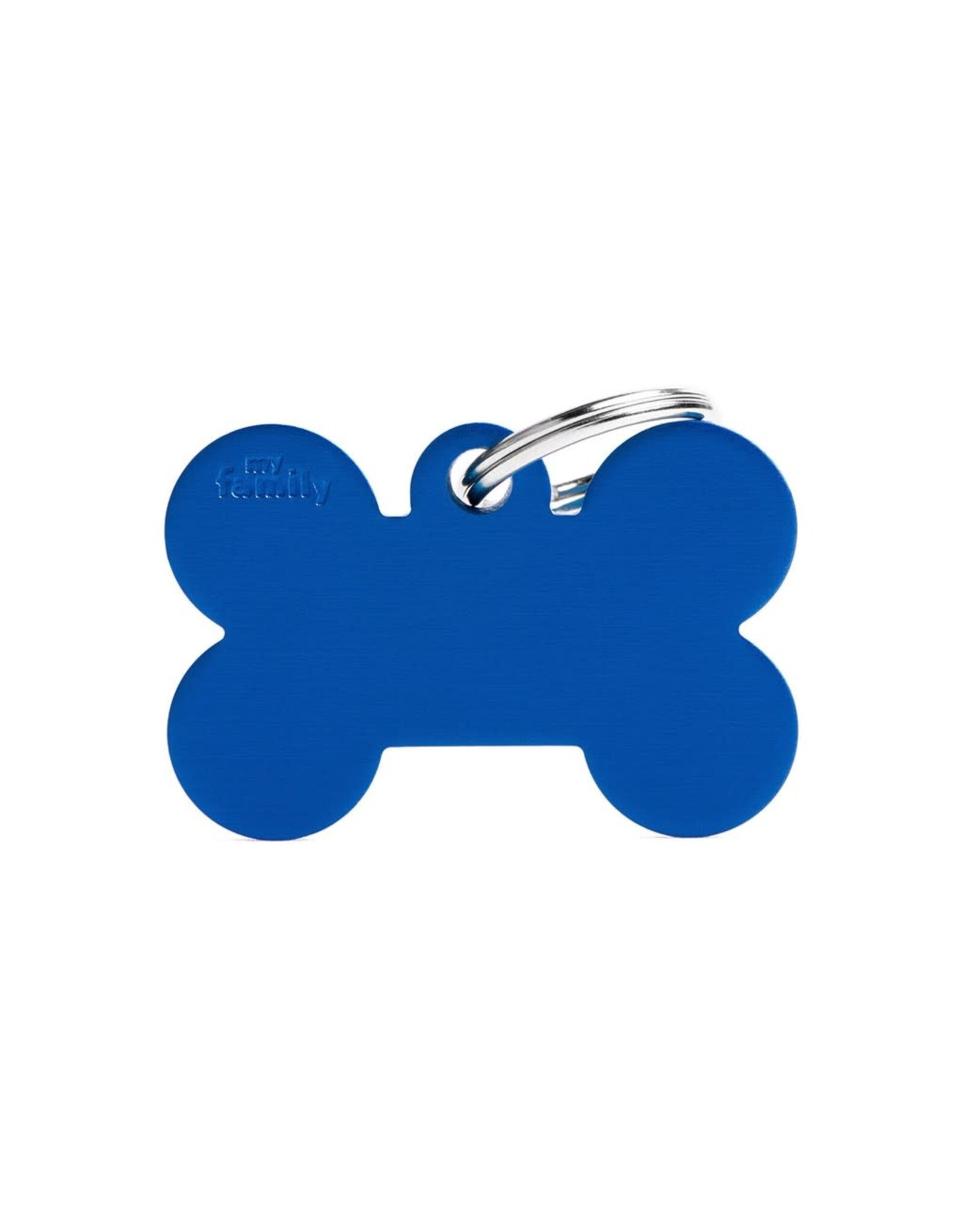 MyFamily MyFamily Médaille Basic Aluminium Os Bleu L