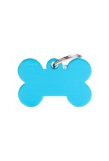 MyFamily MyFamily Médaille Basic Aluminium Os Bleu Pâle L