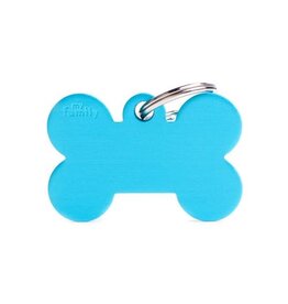 MyFamily MyFamily Médaille Basic Aluminium Os Bleu Pâle L