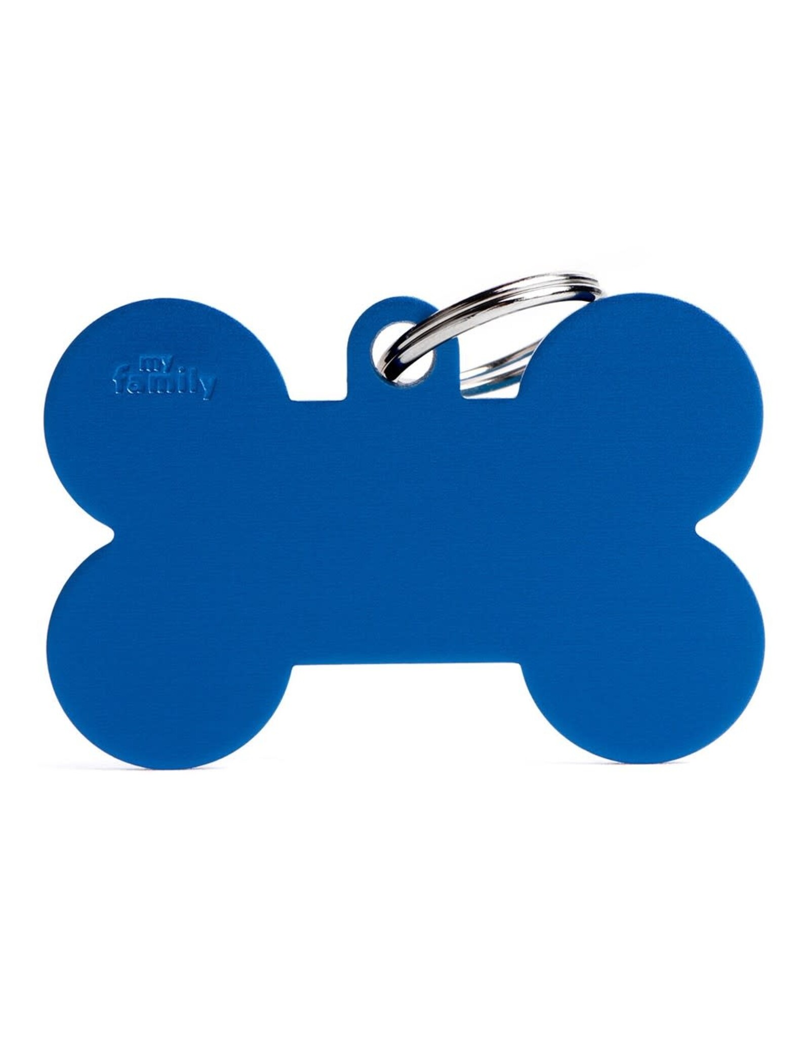MyFamily MyFamily Médaille Basic Aluminium Os Bleu XL