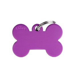 MyFamily MyFamily Médaille Basic Aluminium Os Mauve L