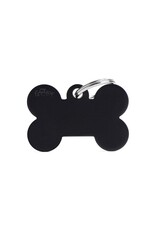 MyFamily MyFamily Médaille Basic Aluminium Os Noir L
