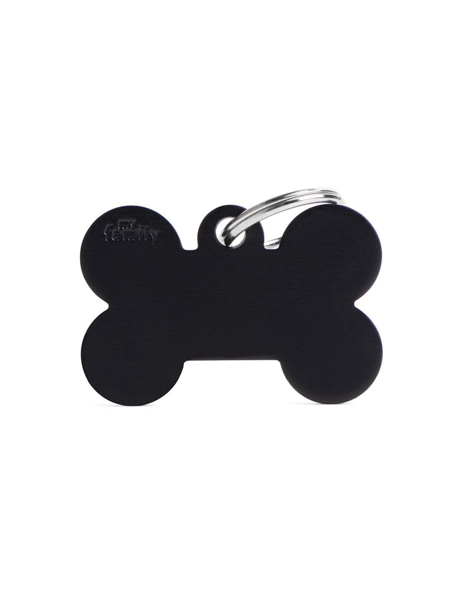 MyFamily MyFamily Médaille Basic Aluminium Os Noir L