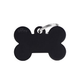 MyFamily MyFamily Médaille Basic Aluminium Os Noir L