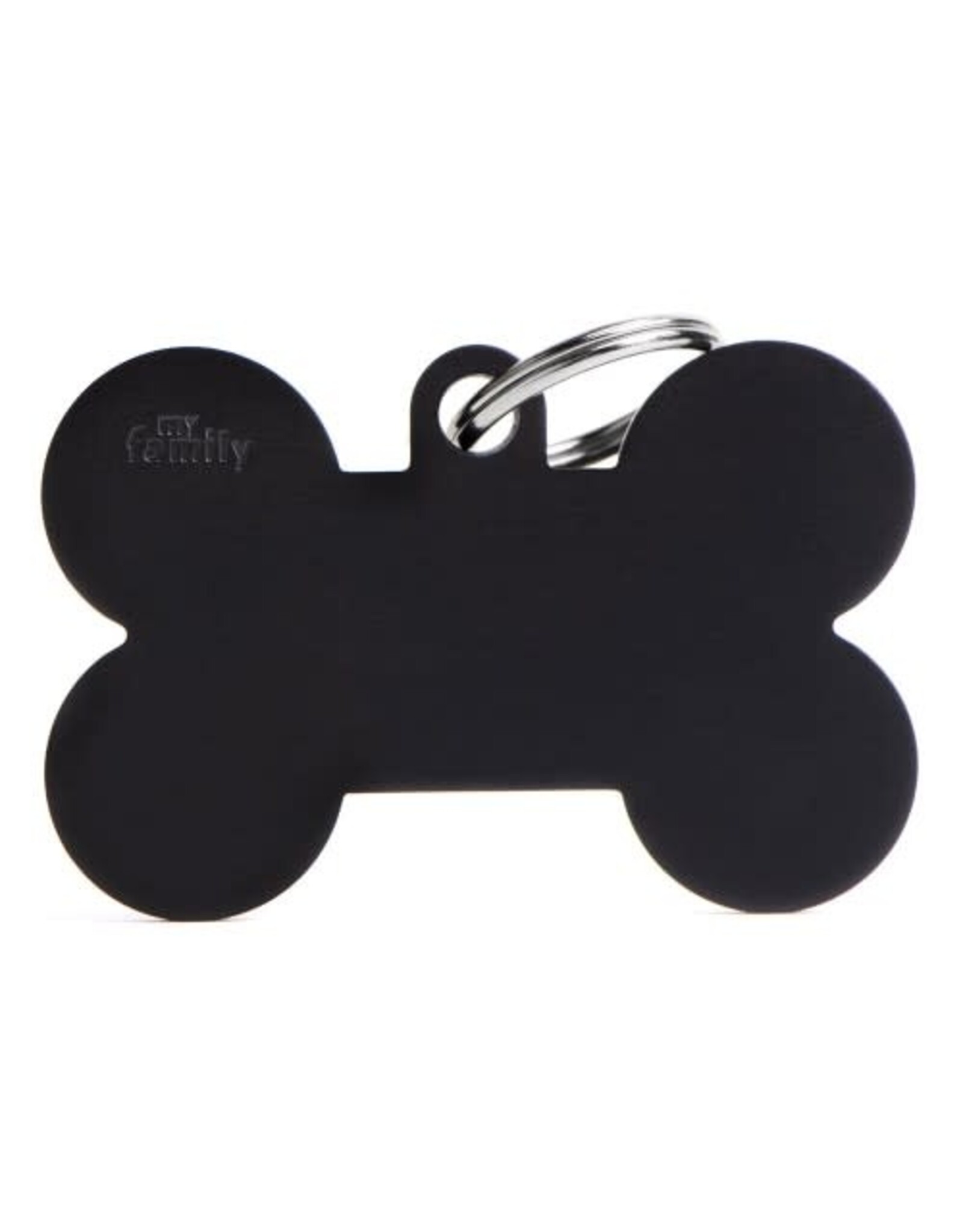 MyFamily MyFamily Médaille Basic Aluminium Os Noir XL