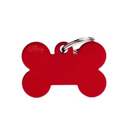 MyFamily MyFamily Médaille Basic Aluminium Os Rouge L