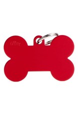 MyFamily MyFamily Médaille Basic Aluminium Os Rouge XL