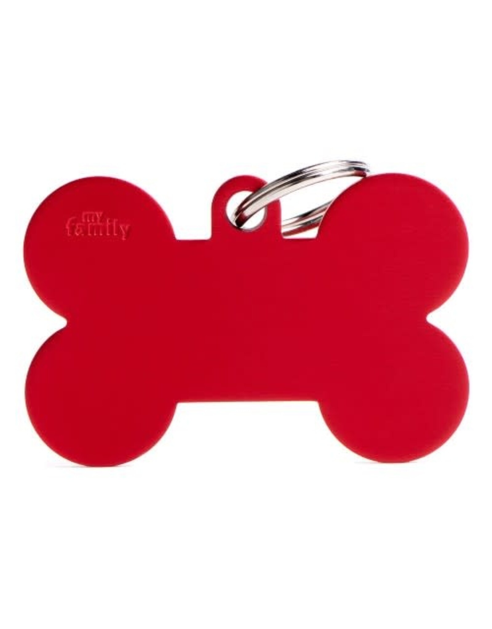 MyFamily MyFamily Médaille Basic Aluminium Os Rouge XL