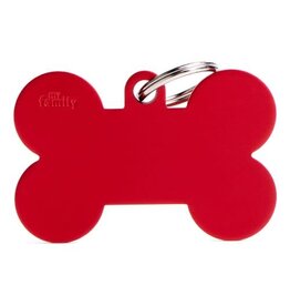 MyFamily MyFamily Médaille Basic Aluminium Os Rouge XL