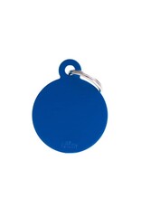 MyFamily MyFamily Médaille Basic Aluminium Ronde Bleu L