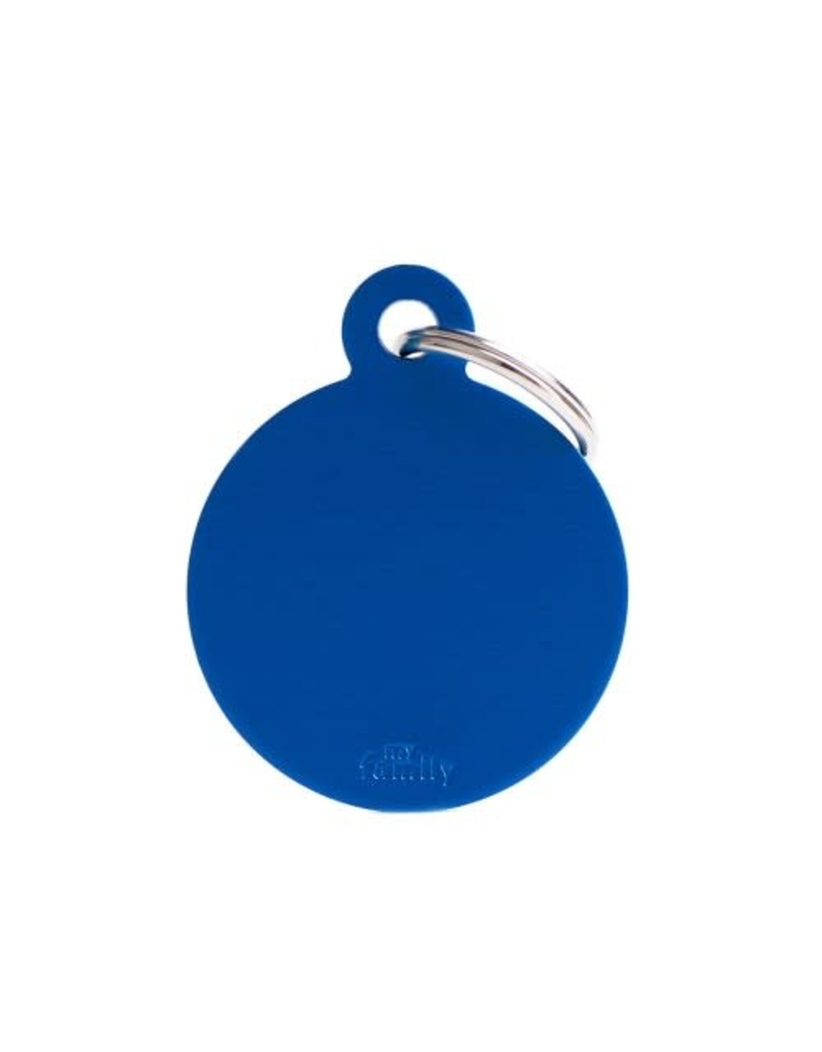 MyFamily MyFamily Médaille Basic Aluminium Ronde Bleu L