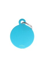 MyFamily MyFamily Médaille Basic Aluminium Ronde Bleu Pâle S