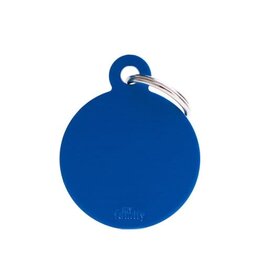MyFamily MyFamily Médaille Basic Aluminium Ronde Bleu S