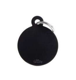 MyFamily MyFamily Médaille Basic Aluminium Ronde Noir L