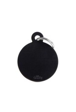 MyFamily MyFamily Médaille Basic Aluminium Ronde Noir S
