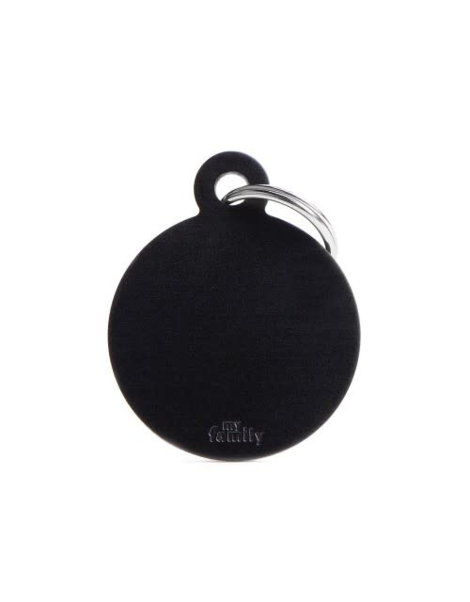 MyFamily MyFamily Médaille Basic Aluminium Ronde Noir S