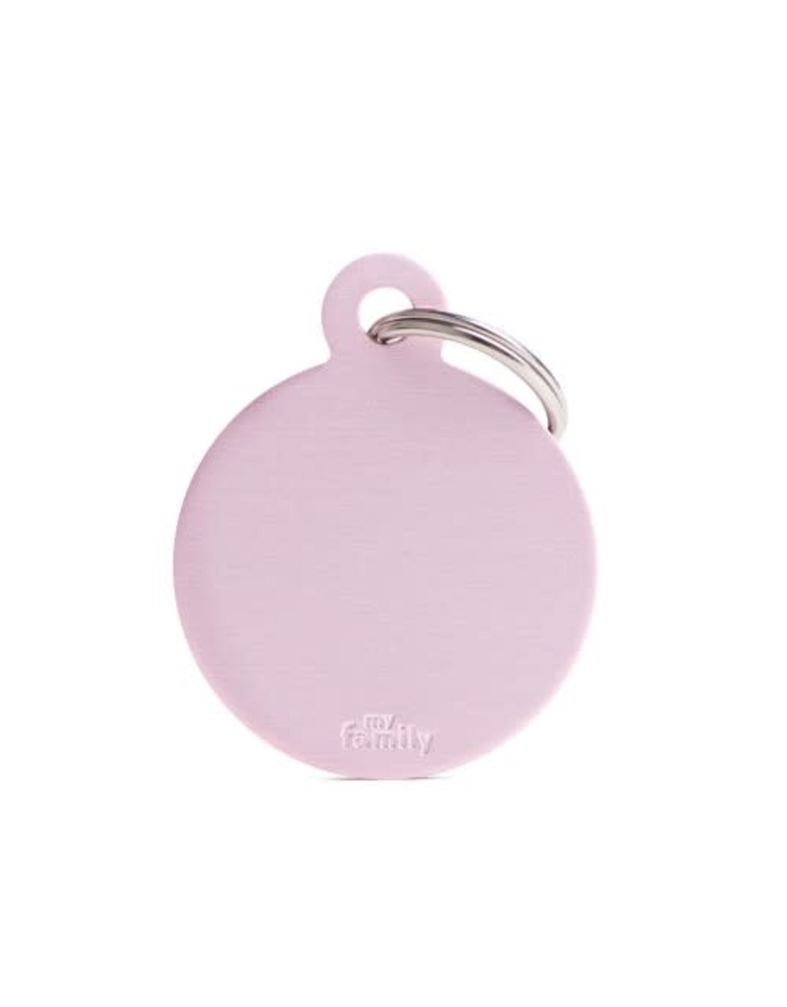 MyFamily MyFamily Médaille Basic Aluminium Ronde Rose L