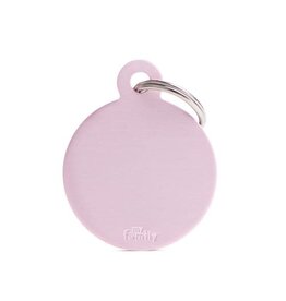MyFamily MyFamily Médaille Basic Aluminium Ronde Rose L