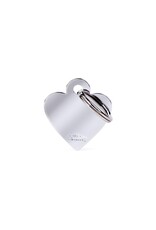 MyFamily MyFamily Médaille Basic Chrome Coeur S
